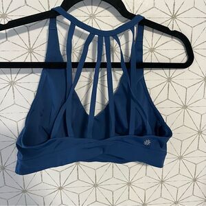 Athleta Blue Strappy Back Bra